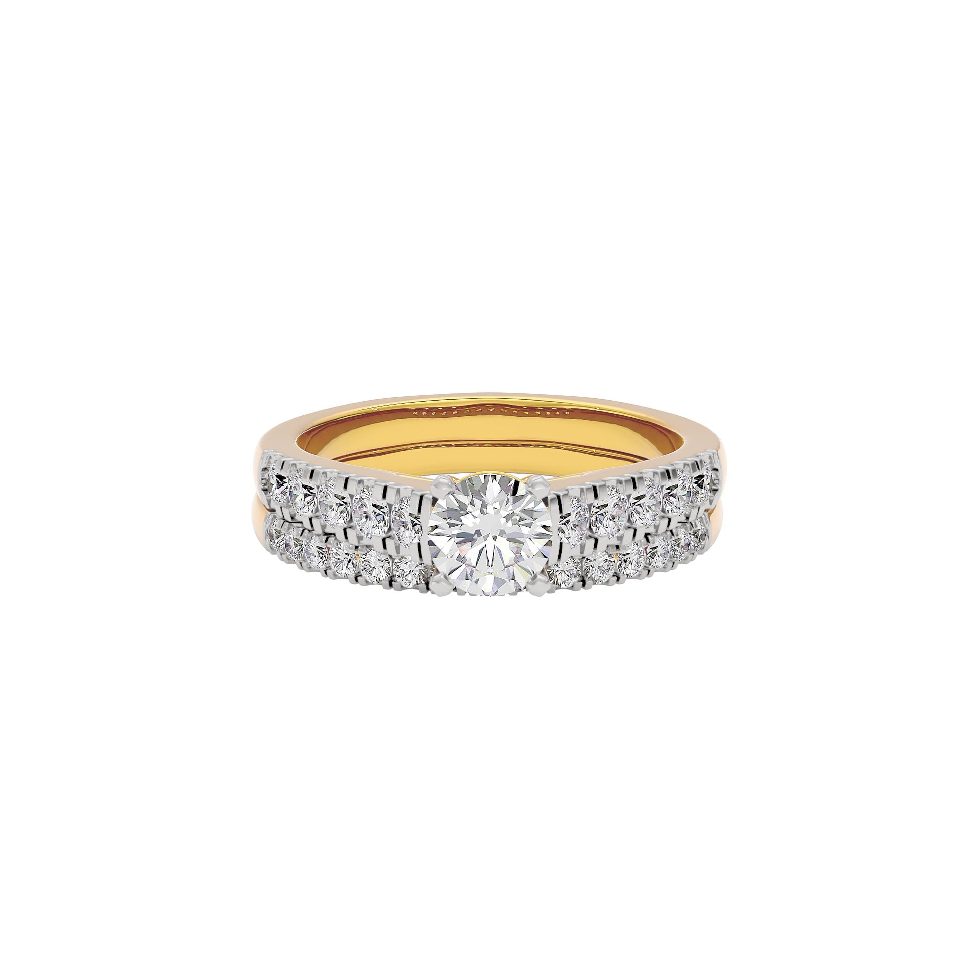 Enigmatic Eternity Diamond Ring 18 KT / Yellow Gold / 22