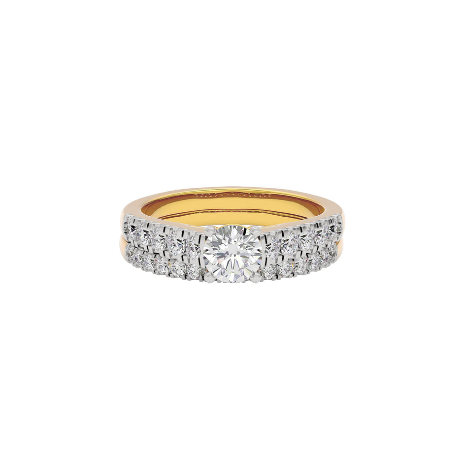 Enigmatic Eternity Diamond Ring 18 KT / Yellow Gold / 22