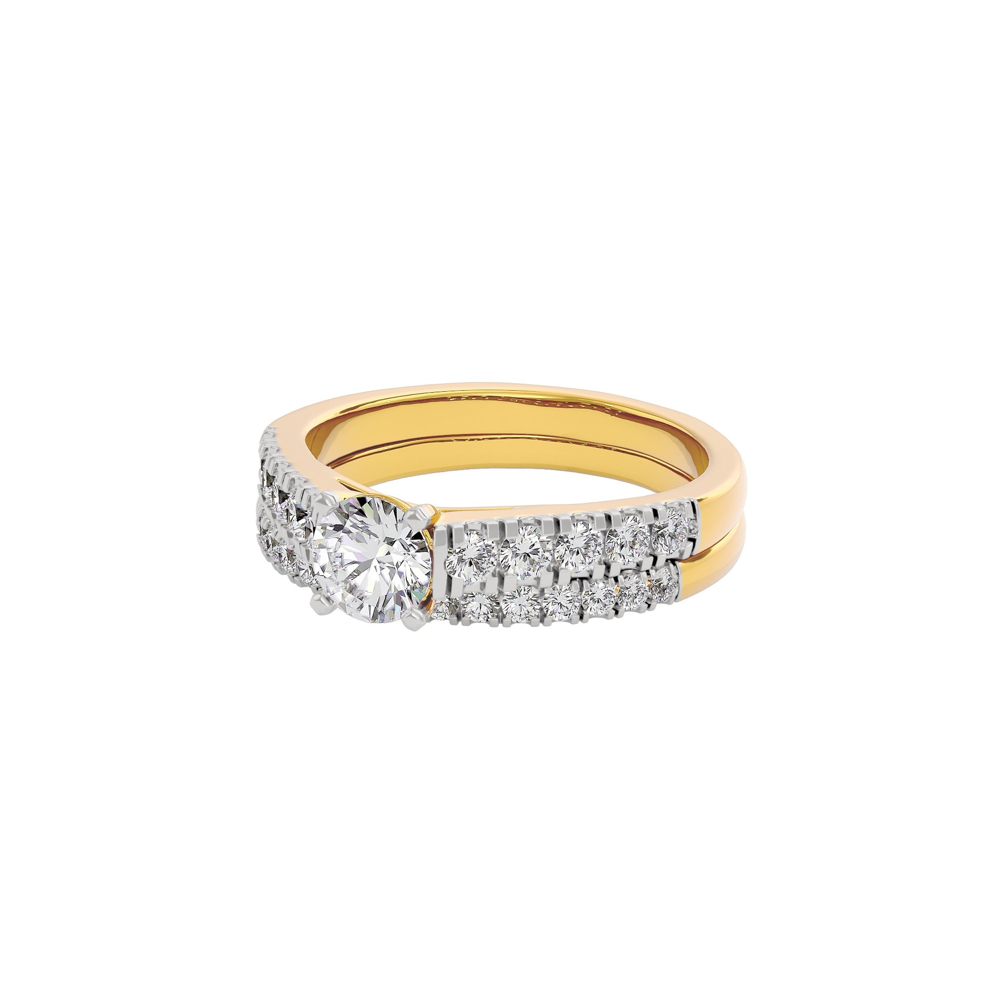 Enigmatic Eternity Diamond Ring 18 KT / Yellow Gold / 22