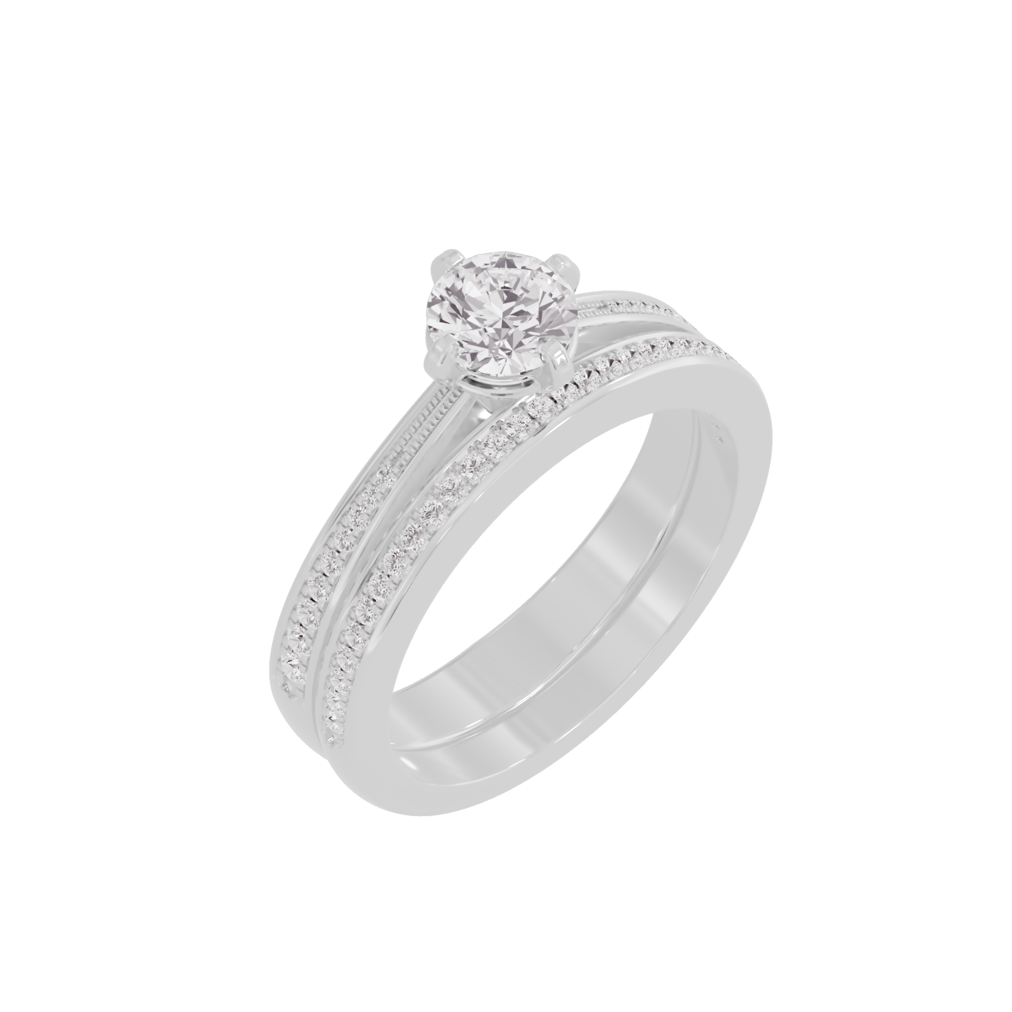 Whispering Cascades Diamond Ring