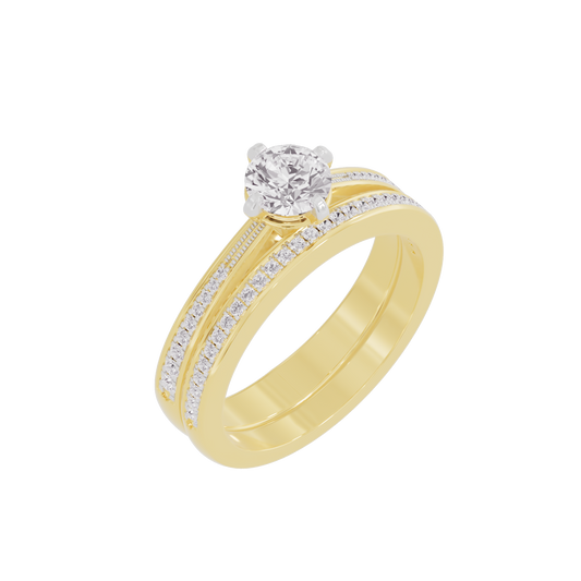 Whispering Cascades Diamond Ring