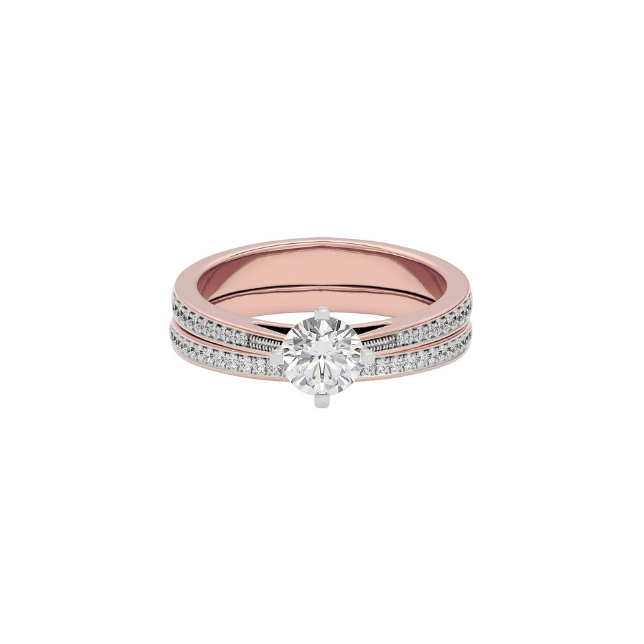 Whispering Cascades Diamond Ring 18 KT / Rose Gold / 22