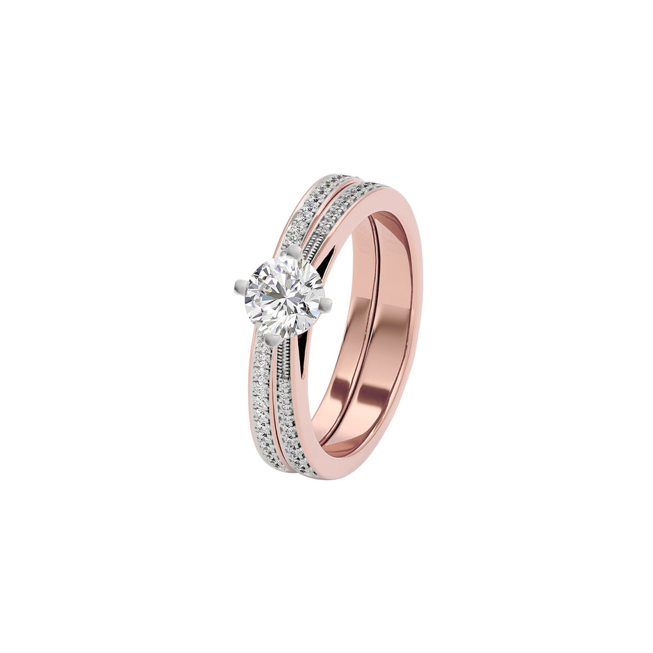 Whispering Cascades Diamond Ring 18 KT / Rose Gold / 22