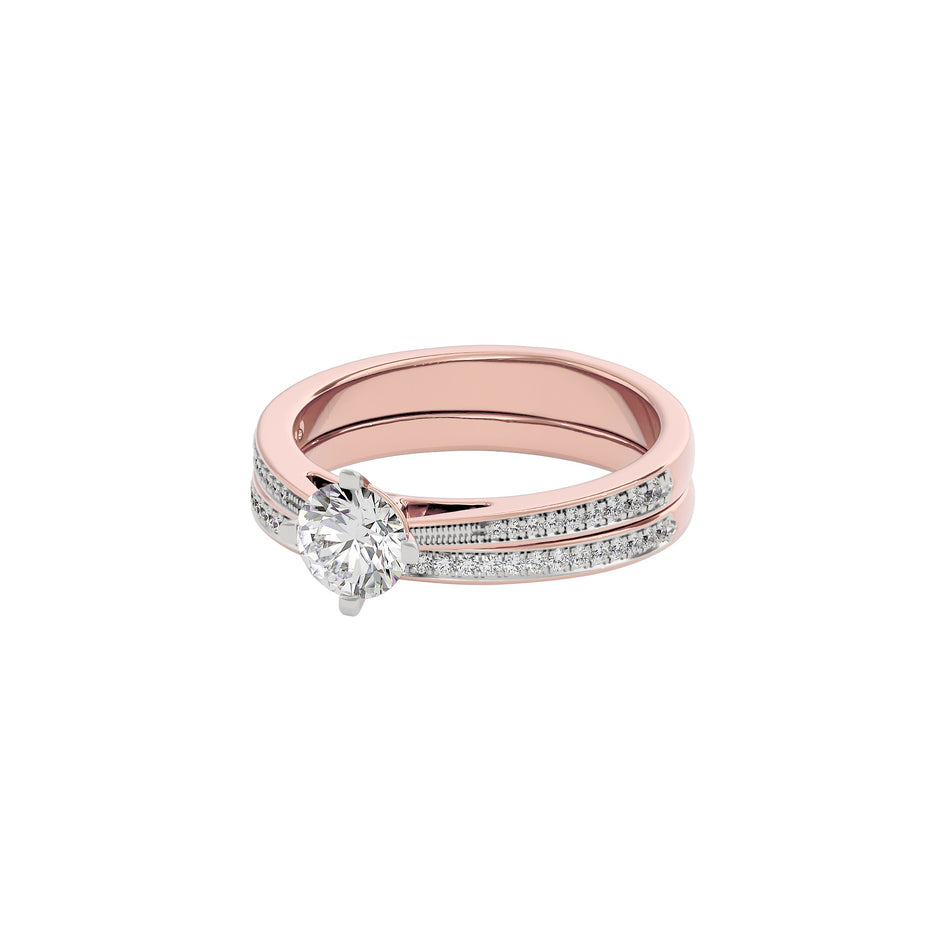 Whispering Cascades Diamond Ring 18 KT / Rose Gold / 22