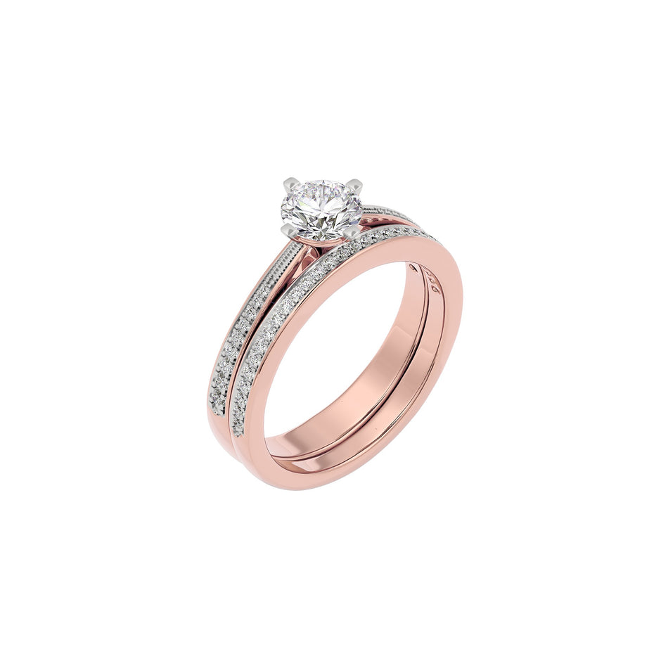 Whispering Cascades Diamond Ring 18 KT / Rose Gold / 22