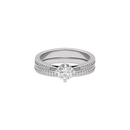 Whispering Cascades Diamond Ring 18 KT / White Gold / 22