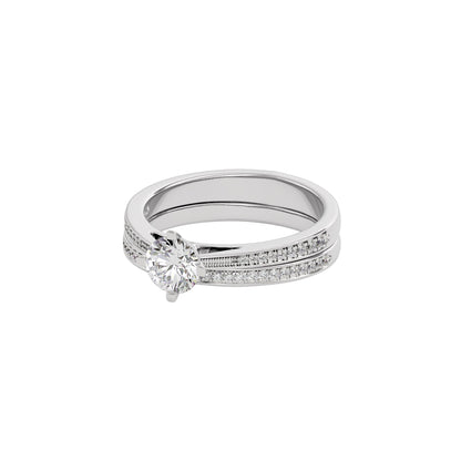 Whispering Cascades Diamond Ring 18 KT / White Gold / 22