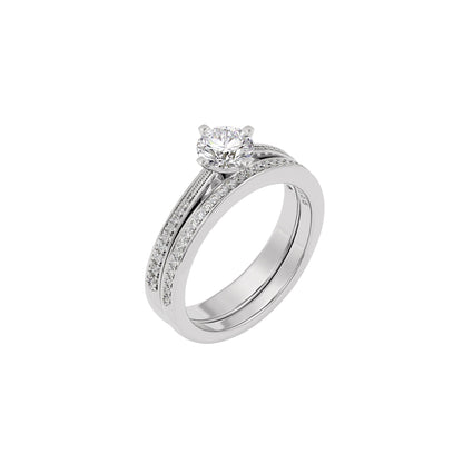 Whispering Cascades Diamond Ring 18 KT / White Gold / 22