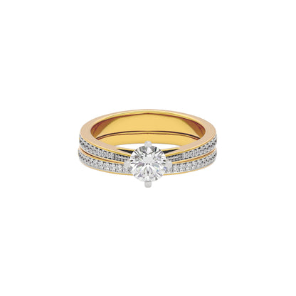 Whispering Cascades Diamond Ring 18 KT / Yellow Gold / 22