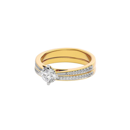 Whispering Cascades Diamond Ring 18 KT / Yellow Gold / 22