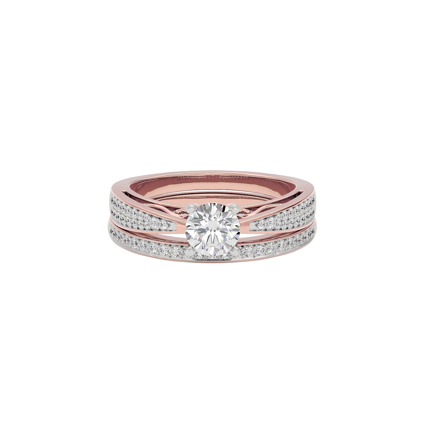 Sunlit Symphony Diamond Ring 18 KT / Rose Gold / 22