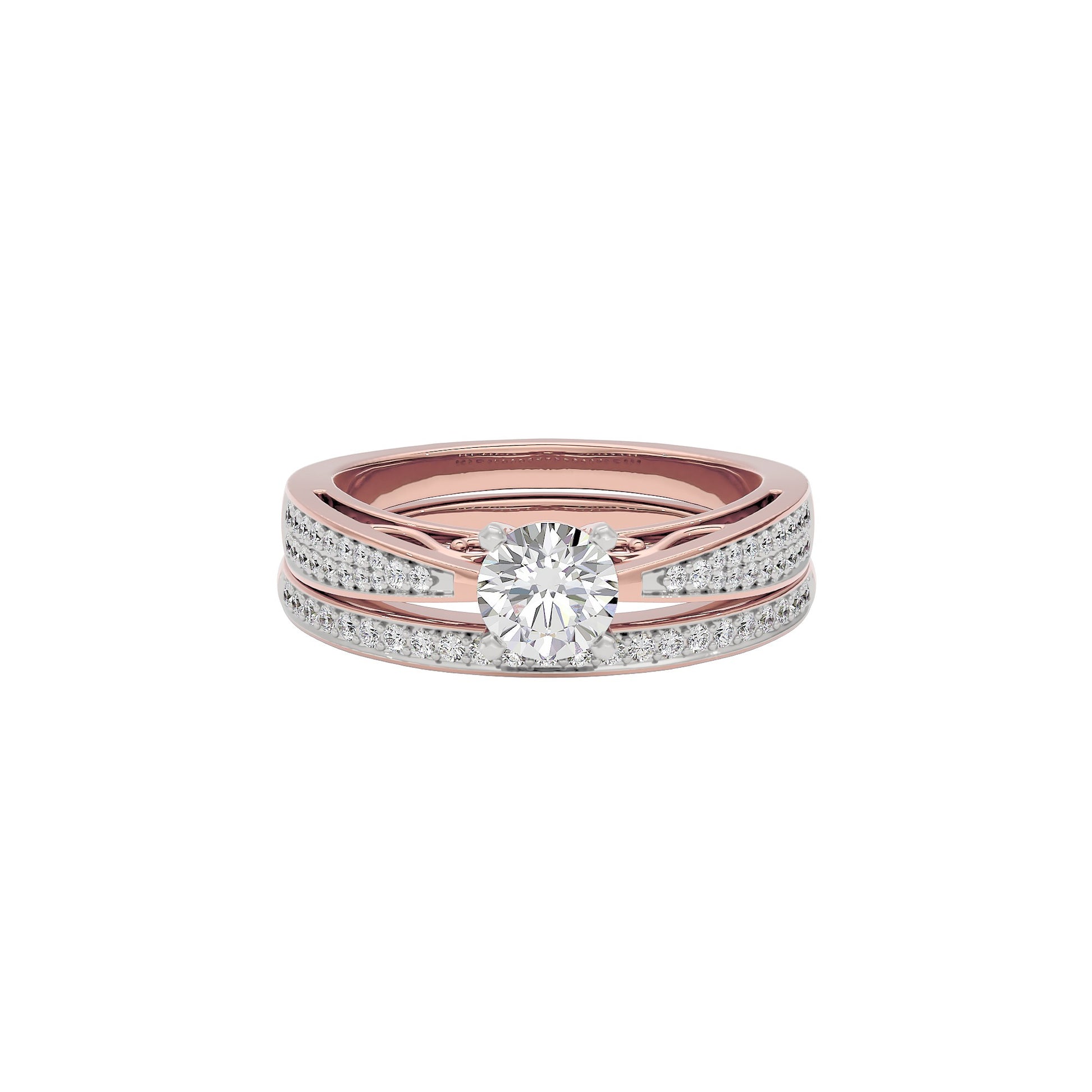 Sunlit Symphony Diamond Ring 18 KT / Rose Gold / 22