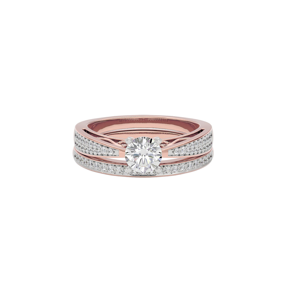Sunlit Symphony Diamond Ring 18 KT / Rose Gold / 22