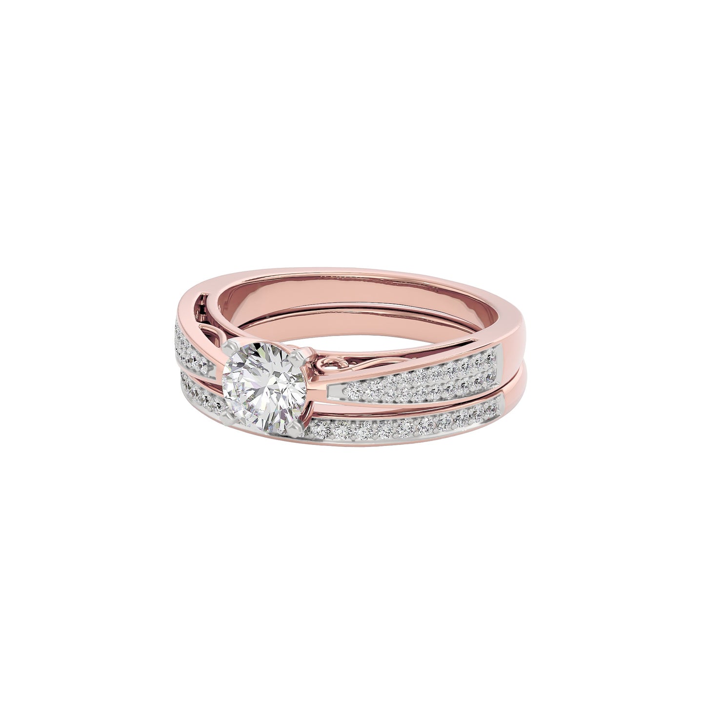 Sunlit Symphony Diamond Ring 18 KT / Rose Gold / 22