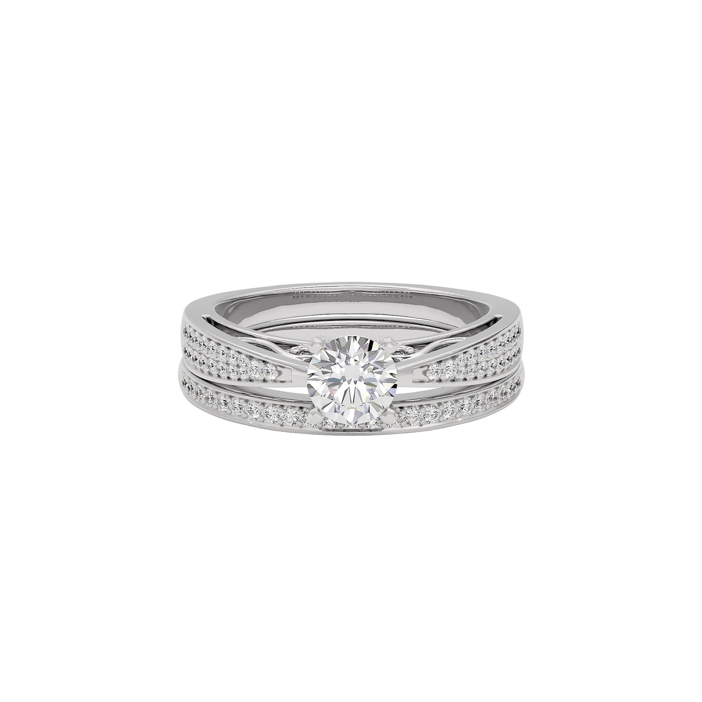Sunlit Symphony Diamond Ring 18 KT / White Gold / 22