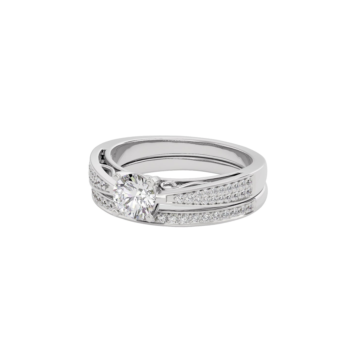 Sunlit Symphony Diamond Ring 18 KT / White Gold / 22