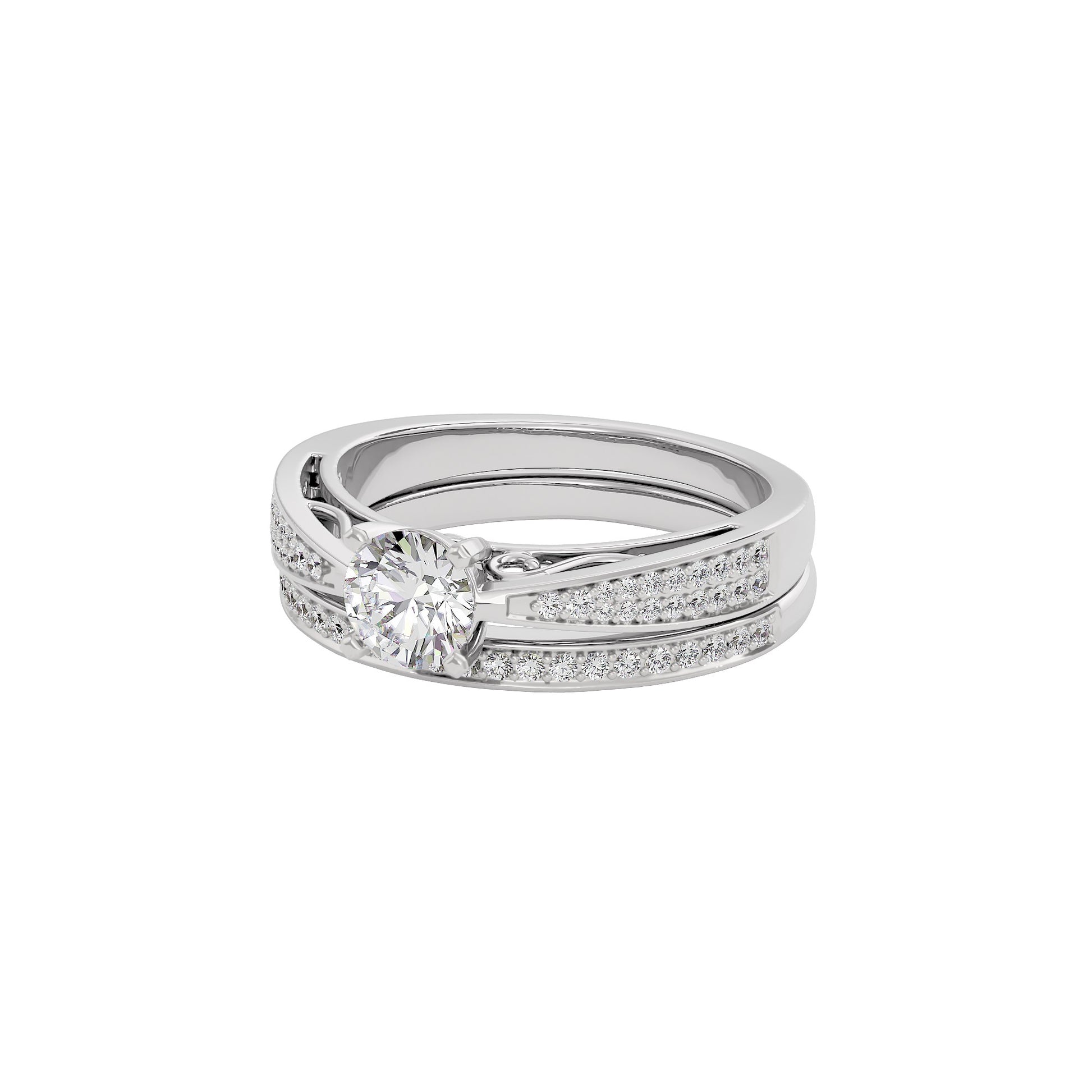Sunlit Symphony Diamond Ring 18 KT / White Gold / 22