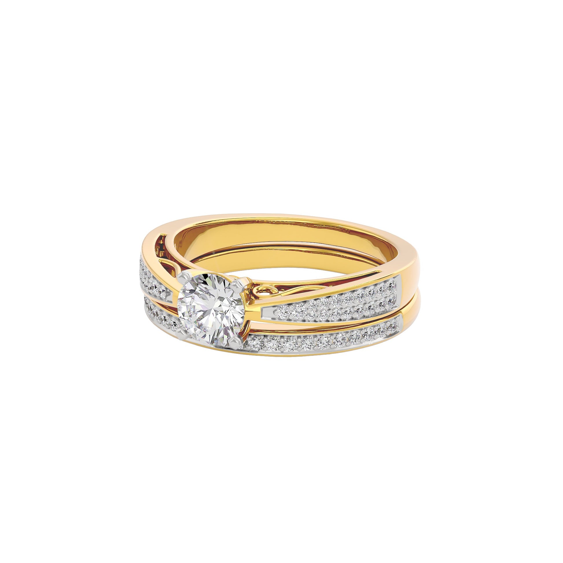 Sunlit Symphony Diamond Ring 18 KT / Yellow Gold / 22
