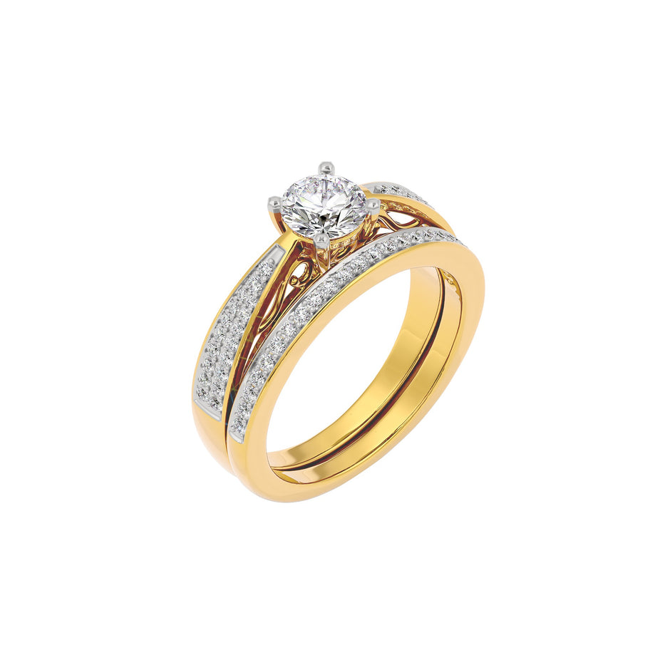 Sunlit Symphony Diamond Ring 18 KT / Yellow Gold / 22