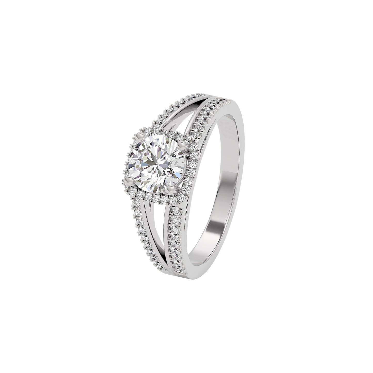 Eternal Serenity Diamond Ring 18 KT / White Gold / 22