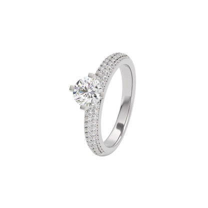 Velvet Vision Diamond Ring 18 KT / White Gold / 22