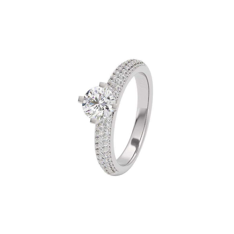 Velvet Vision Diamond Ring 18 KT / White Gold / 22
