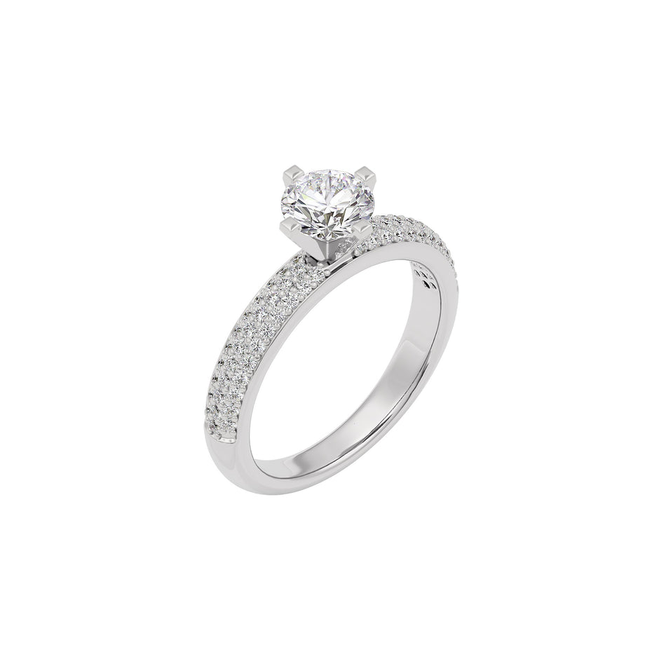 Velvet Vision Diamond Ring 18 KT / White Gold / 22