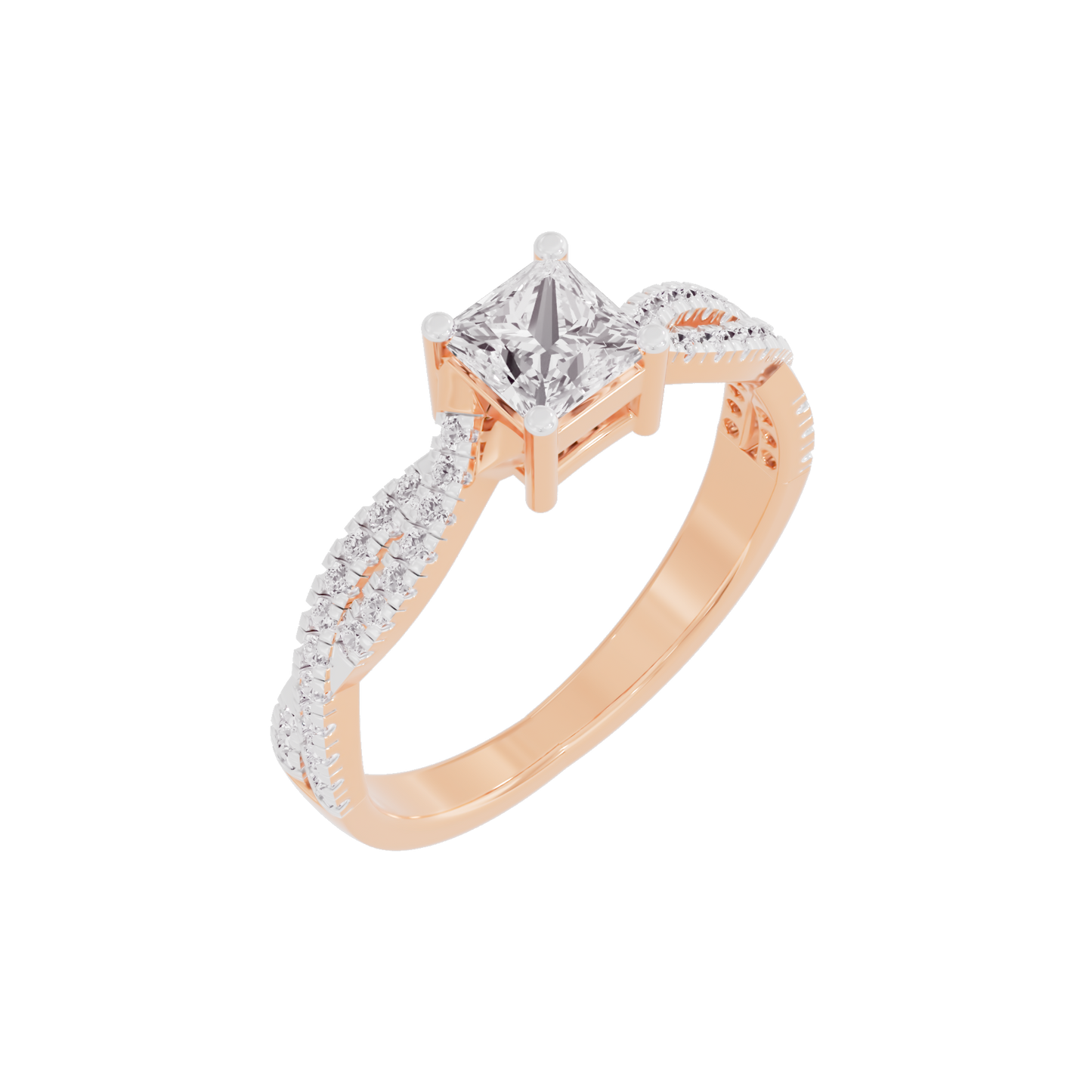 Soothing Palm Diamond Ring