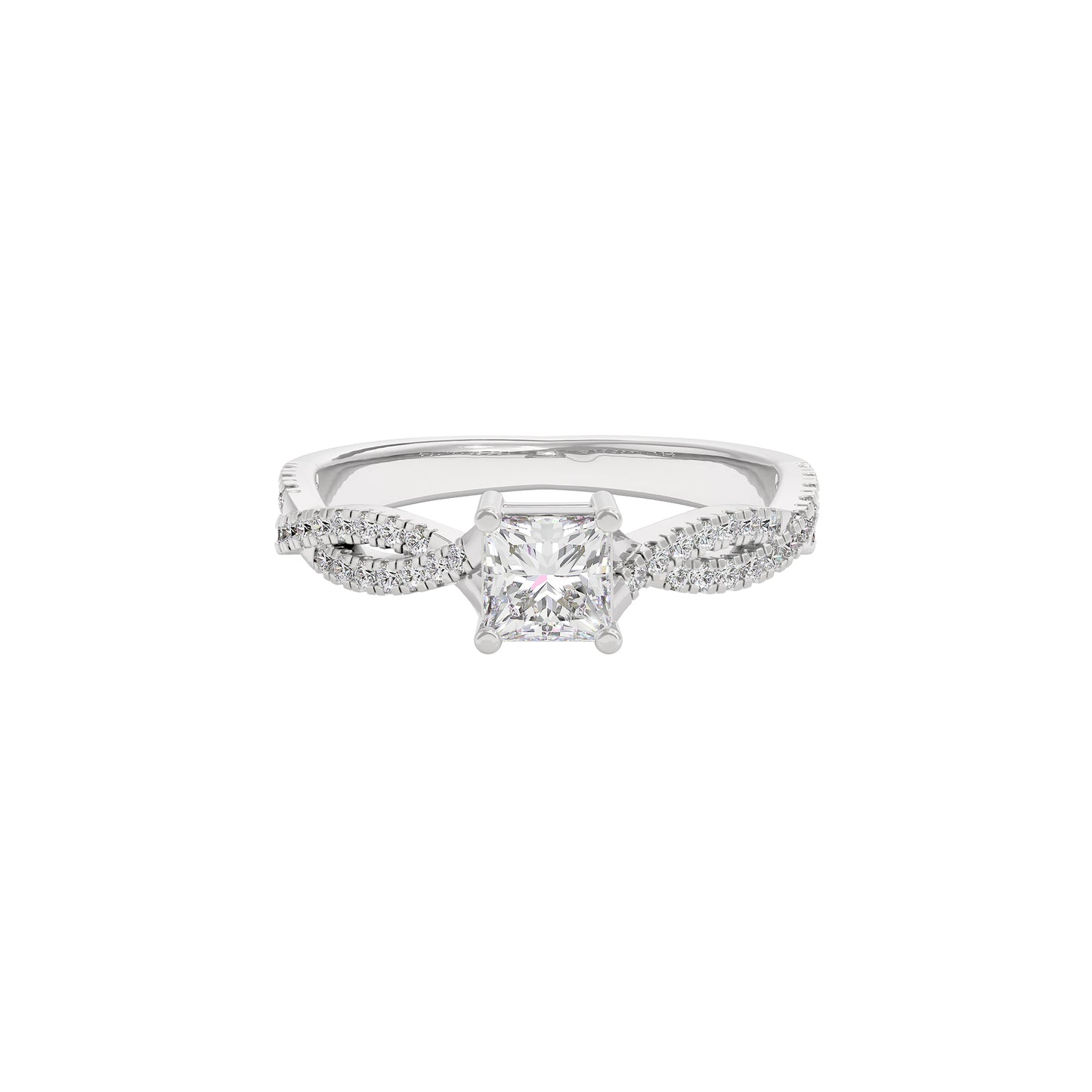 Soothing Palm Diamond Ring