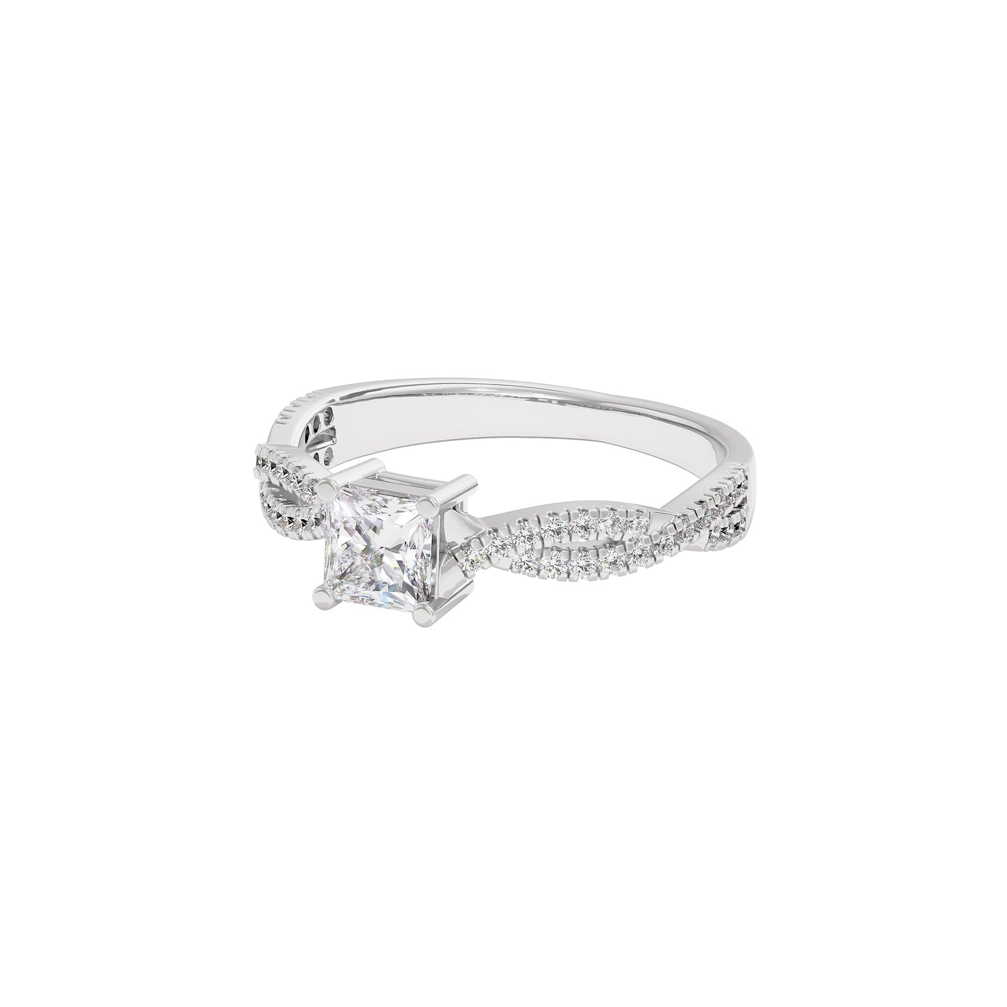 Soothing Palm Diamond Ring