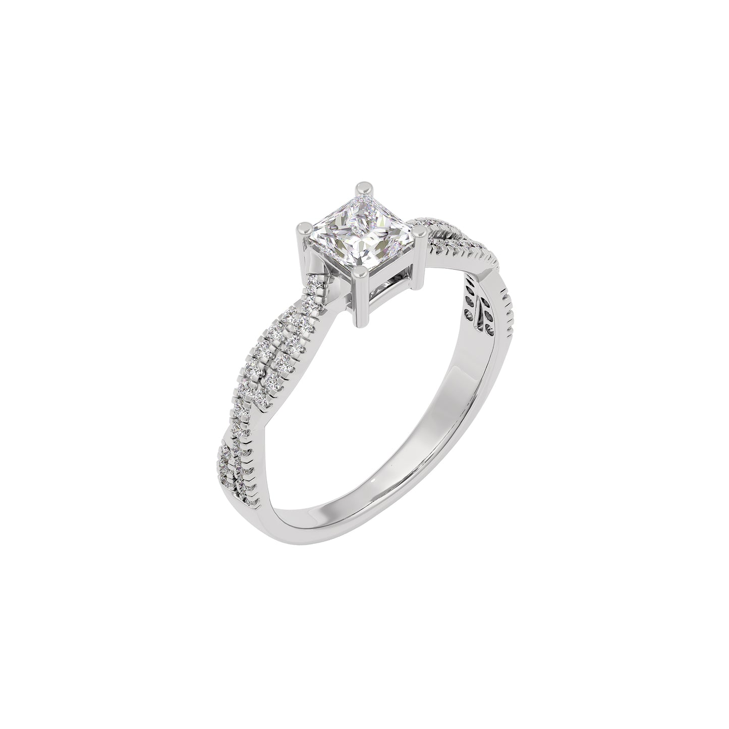 Soothing Palm Diamond Ring