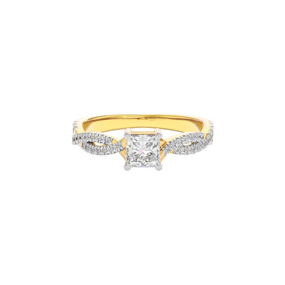 Soothing Palm Diamond Ring