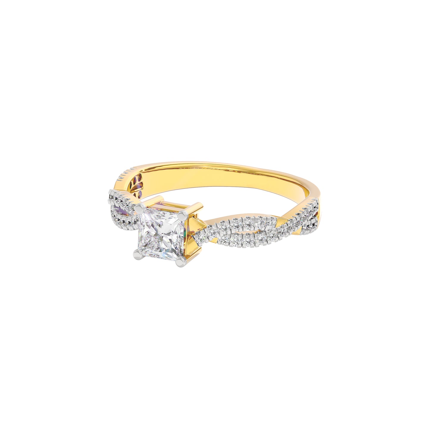 Soothing Palm Diamond Ring
