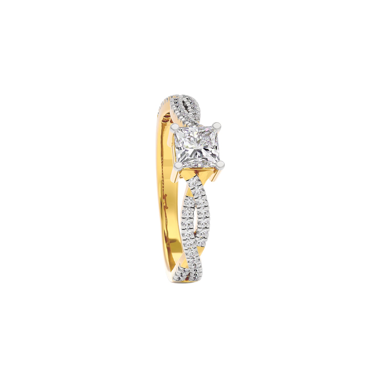 Soothing Palm Diamond Ring