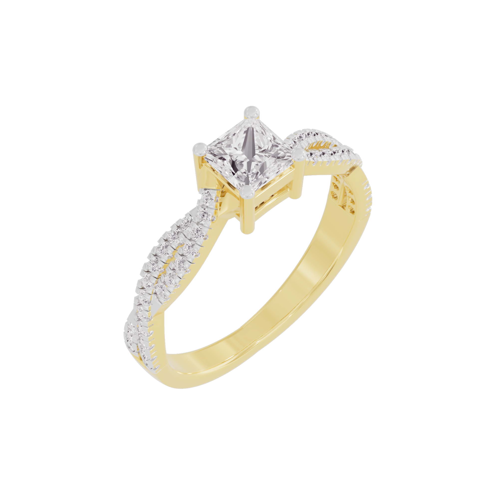Soothing Palm Diamond Ring