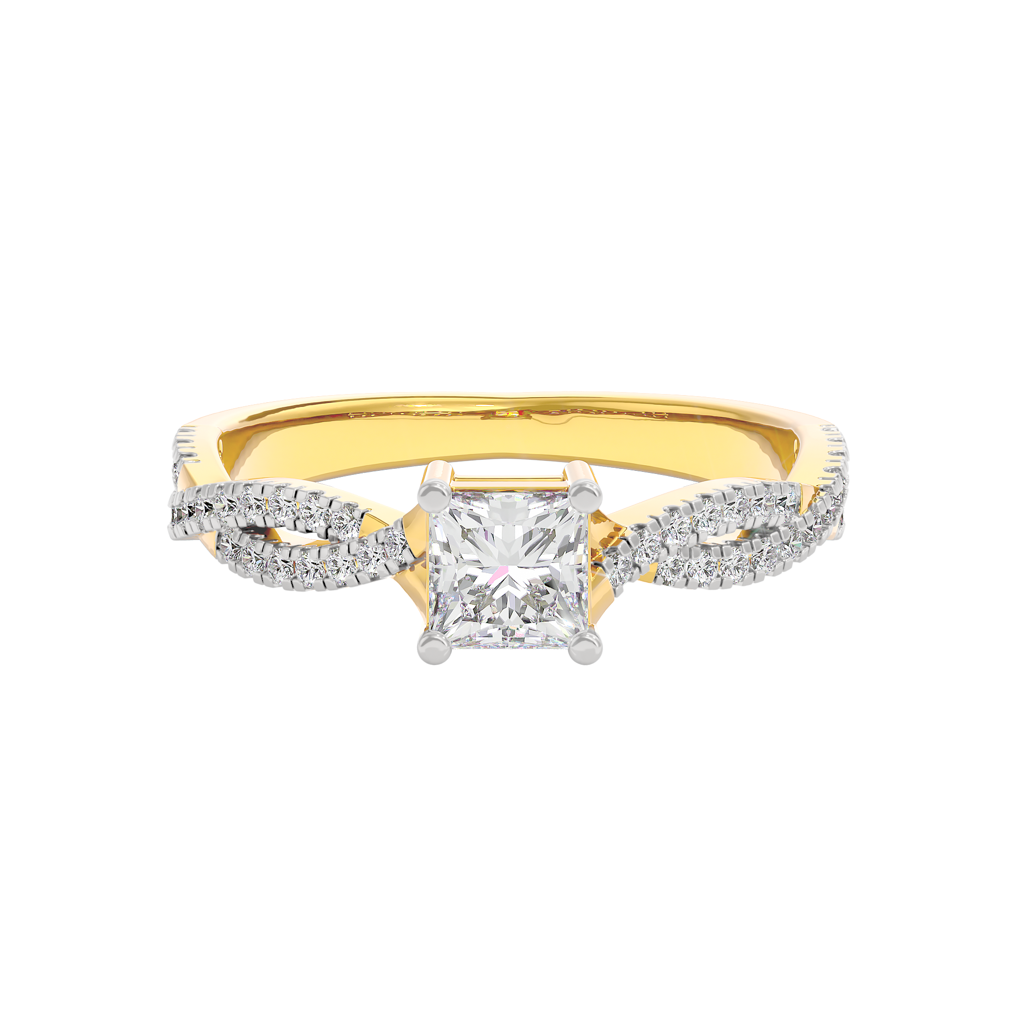 Soothing Palm Diamond Ring