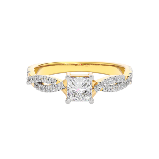 Soothing Palm Diamond Ring