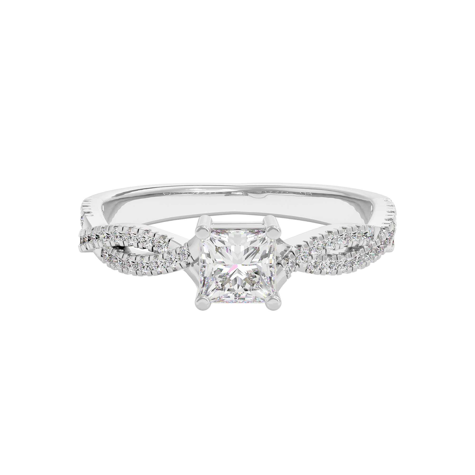 Soothing Palm Diamond Ring