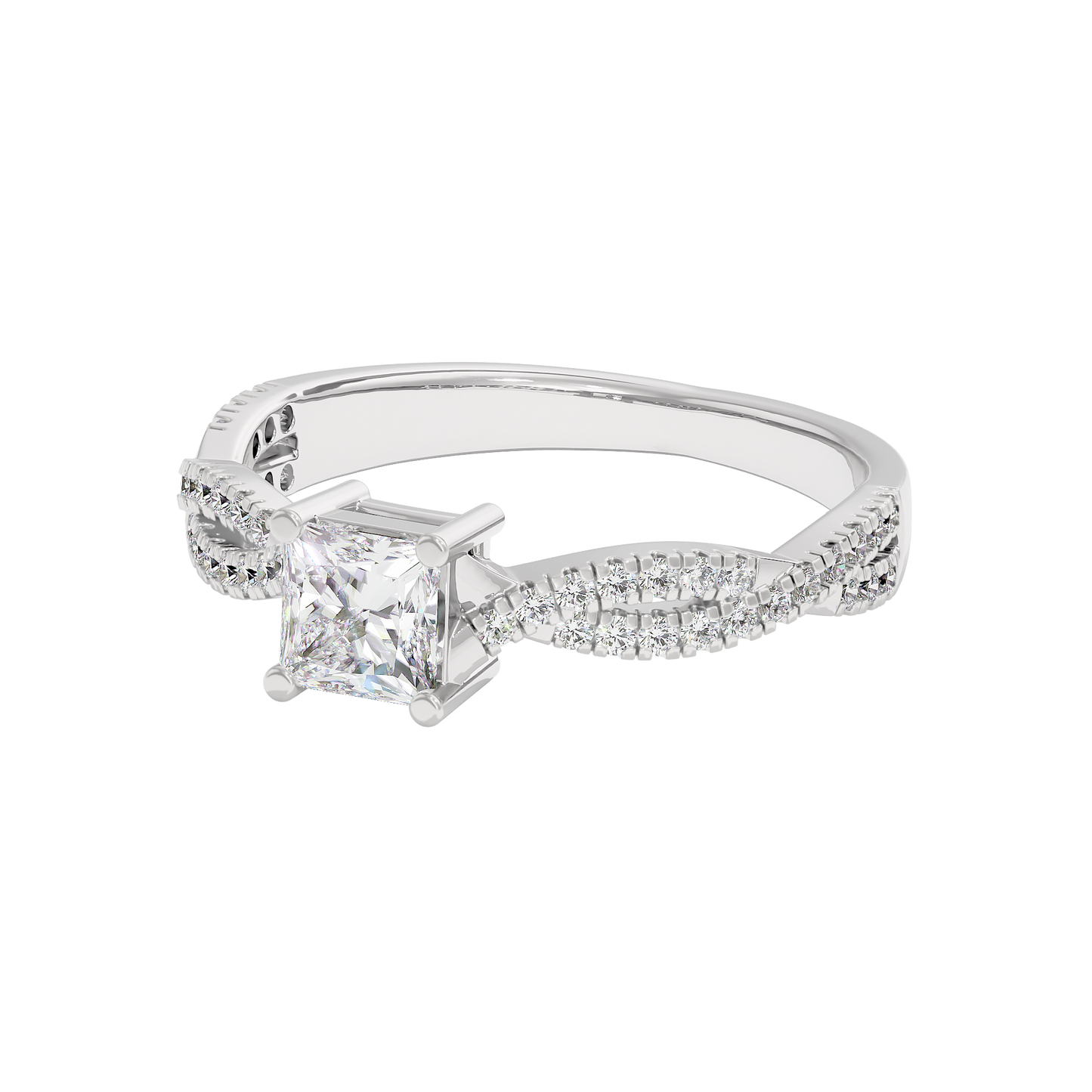 Soothing Palm Diamond Ring