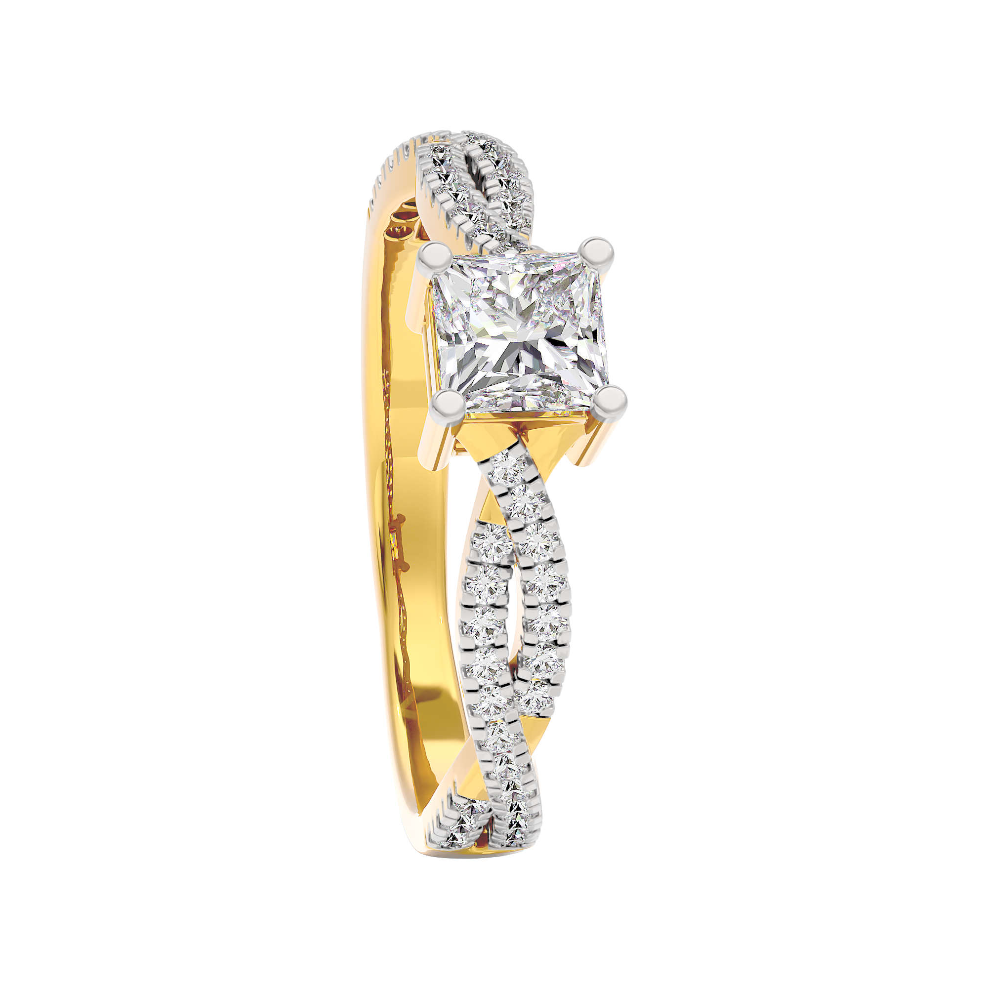 Soothing Palm Diamond Ring