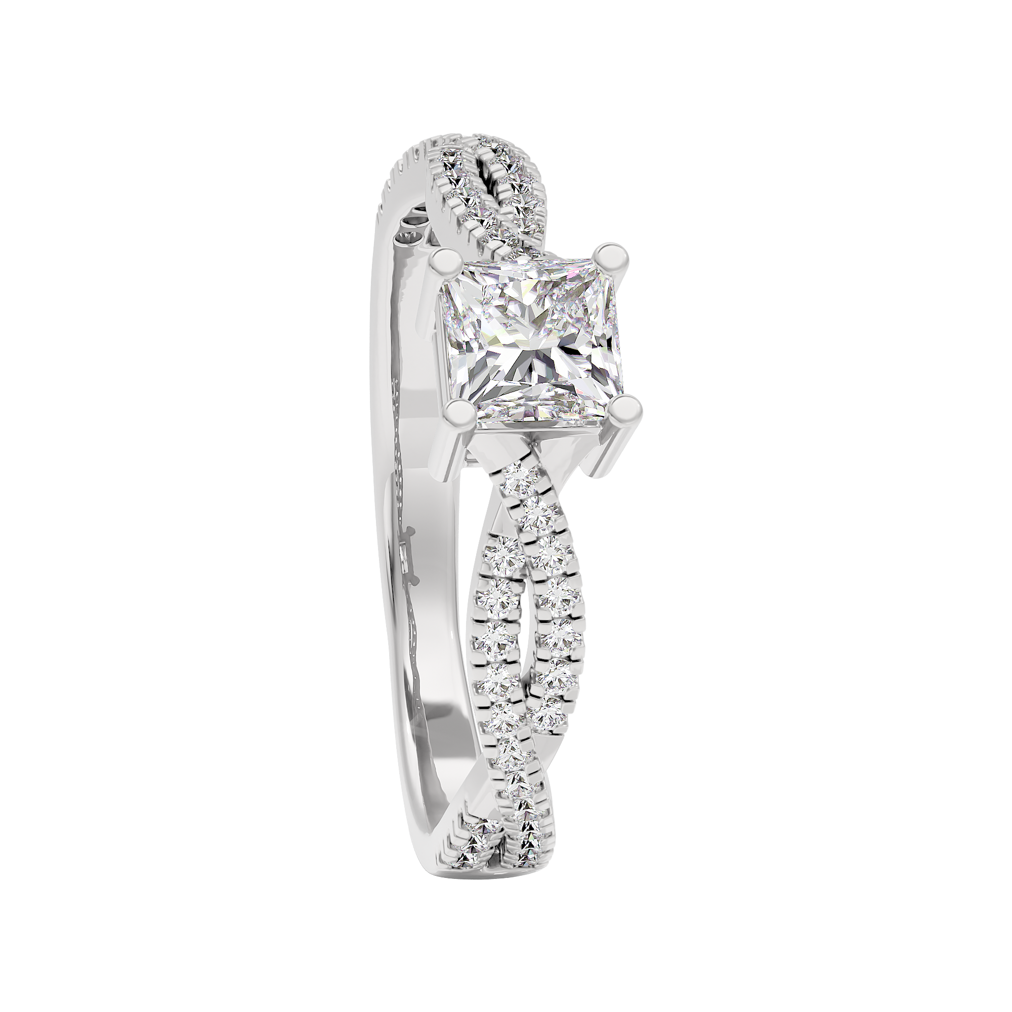 Soothing Palm Diamond Ring