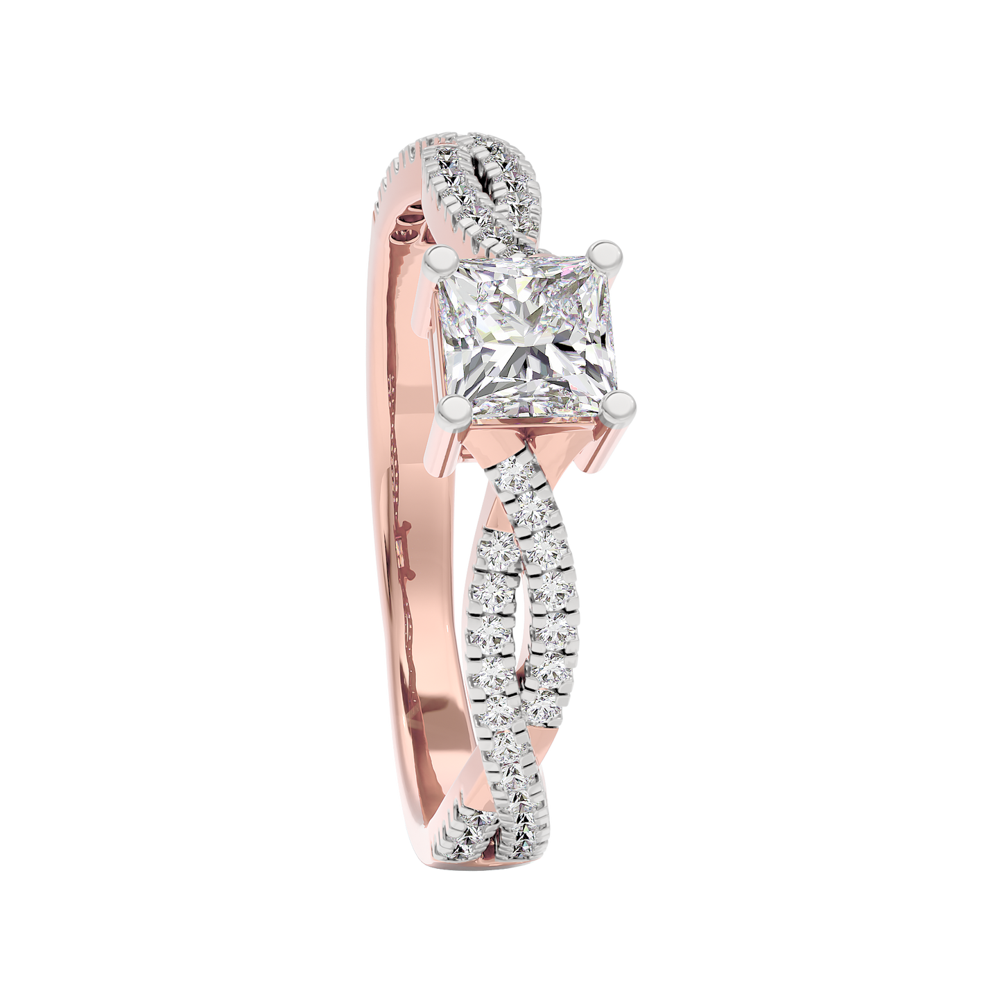 Soothing Palm Diamond Ring