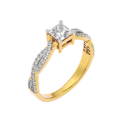 Soothing Palm Diamond Ring