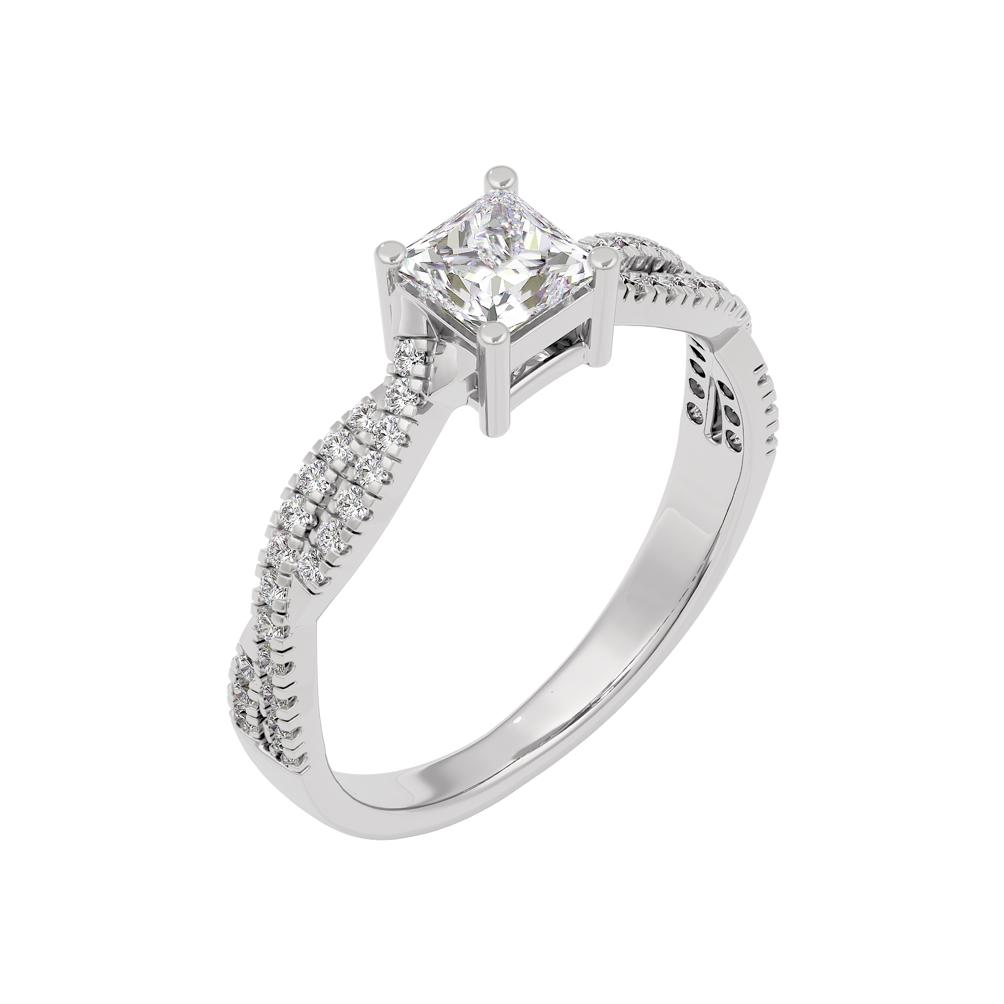 Soothing Palm Diamond Ring