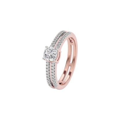 Dappled Compassion Diamond Ring 18 KT / Rose Gold / 22