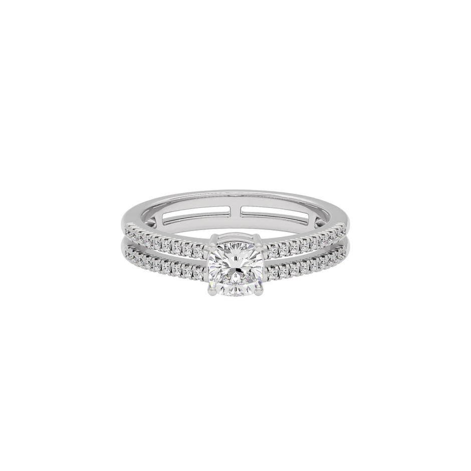 Dappled Compassion Diamond Ring 18 KT / White Gold / 22