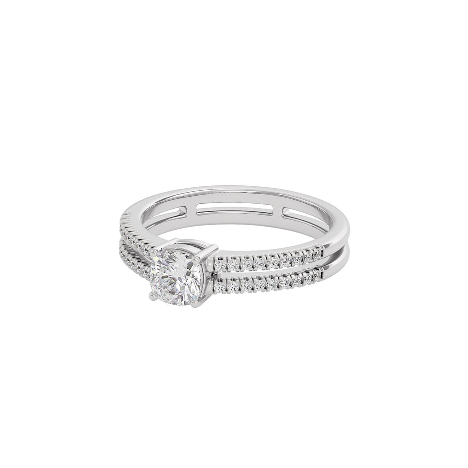 Dappled Compassion Diamond Ring 18 KT / White Gold / 22