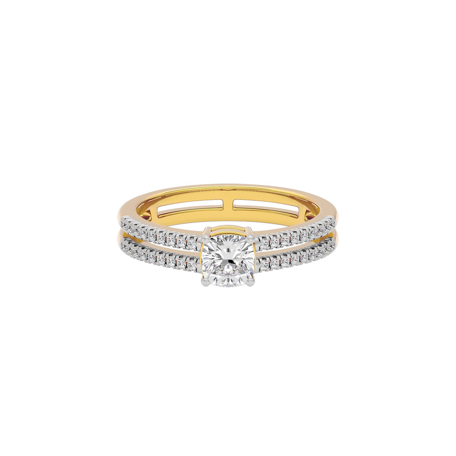 Dappled Compassion Diamond Ring 18 KT / Yellow Gold / 22