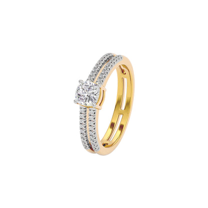 Dappled Compassion Diamond Ring 18 KT / Yellow Gold / 22