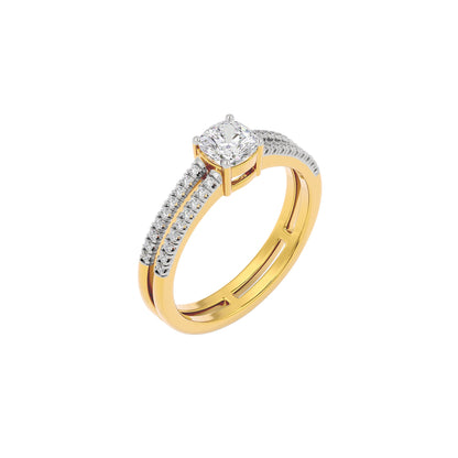 Dappled Compassion Diamond Ring 18 KT / Yellow Gold / 22